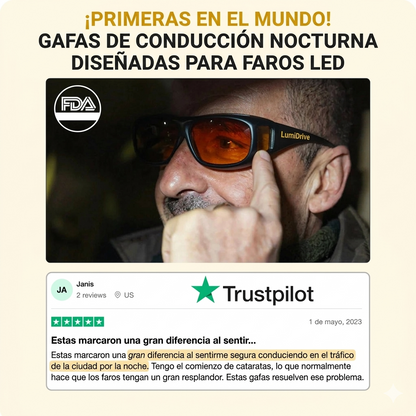 LumiDrive™ – Gafas Nocturnas con Tecnología Anti-Deslumbramiento